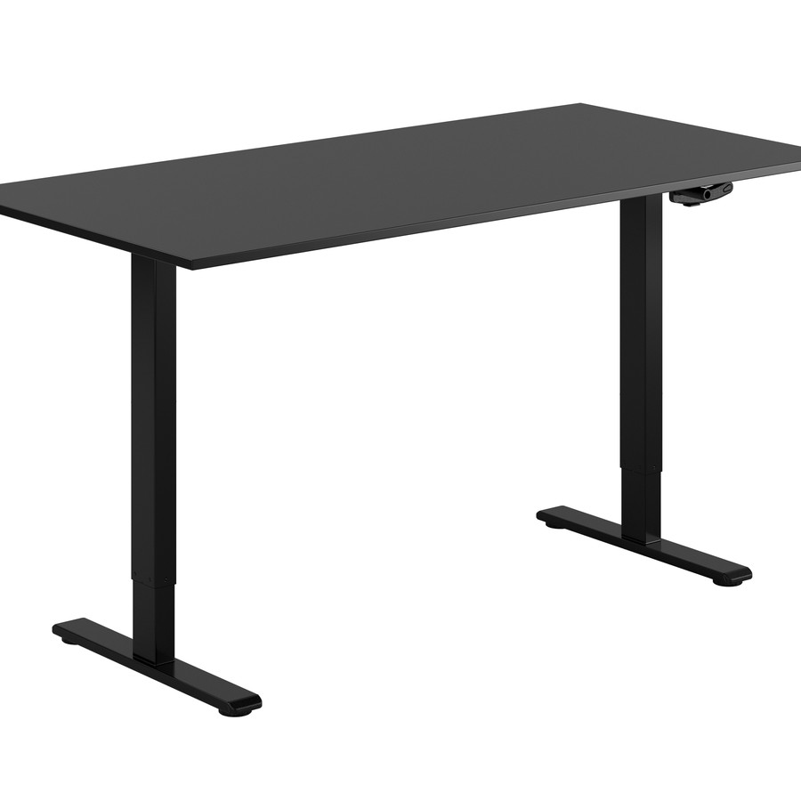 Eco Höj-/Sänkbart Skrivbord — Svart